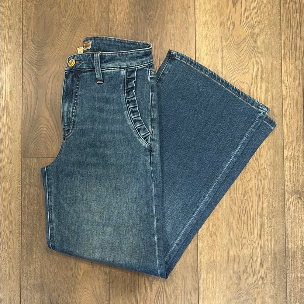 Kut from the Kloth Blue Flare Wide Leg Denim